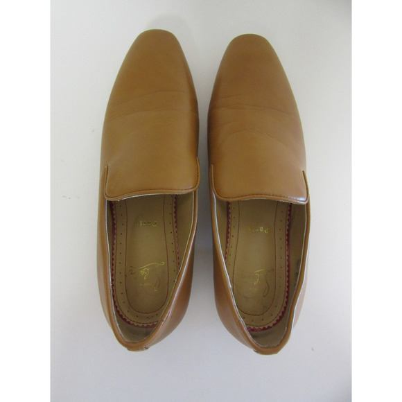 CHRISTIAN LOUBOUTIN Cognac Dandelion Venetian 44 Minimalist Slip On Loafers main image 13